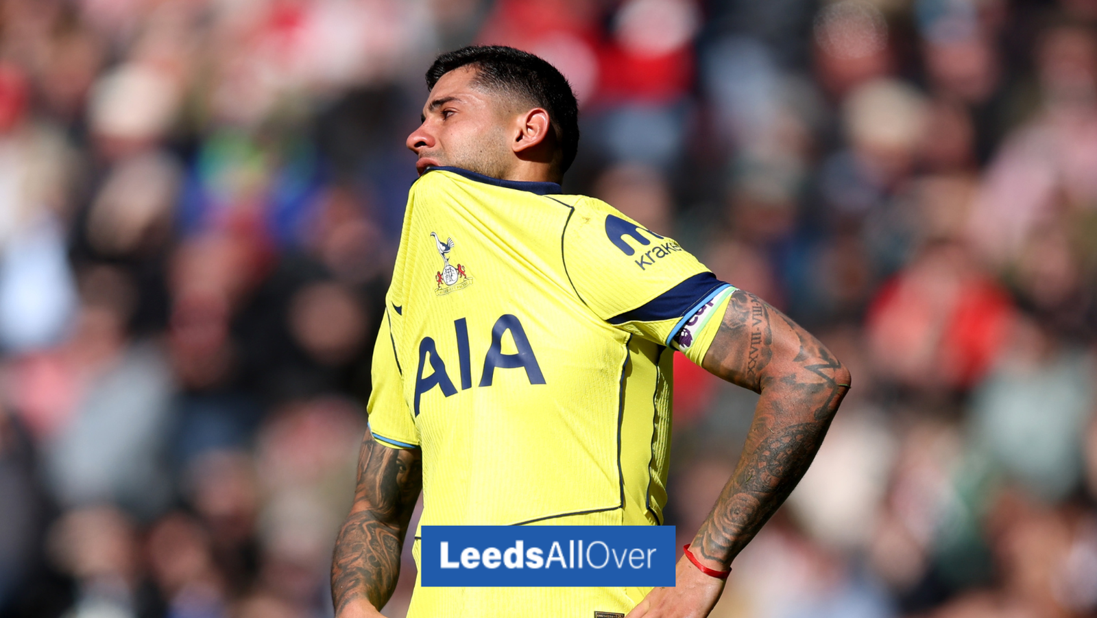 Spurs star subbed off in tears with huge potential injury blow as Leeds United watch on - LeedsAllOver |
